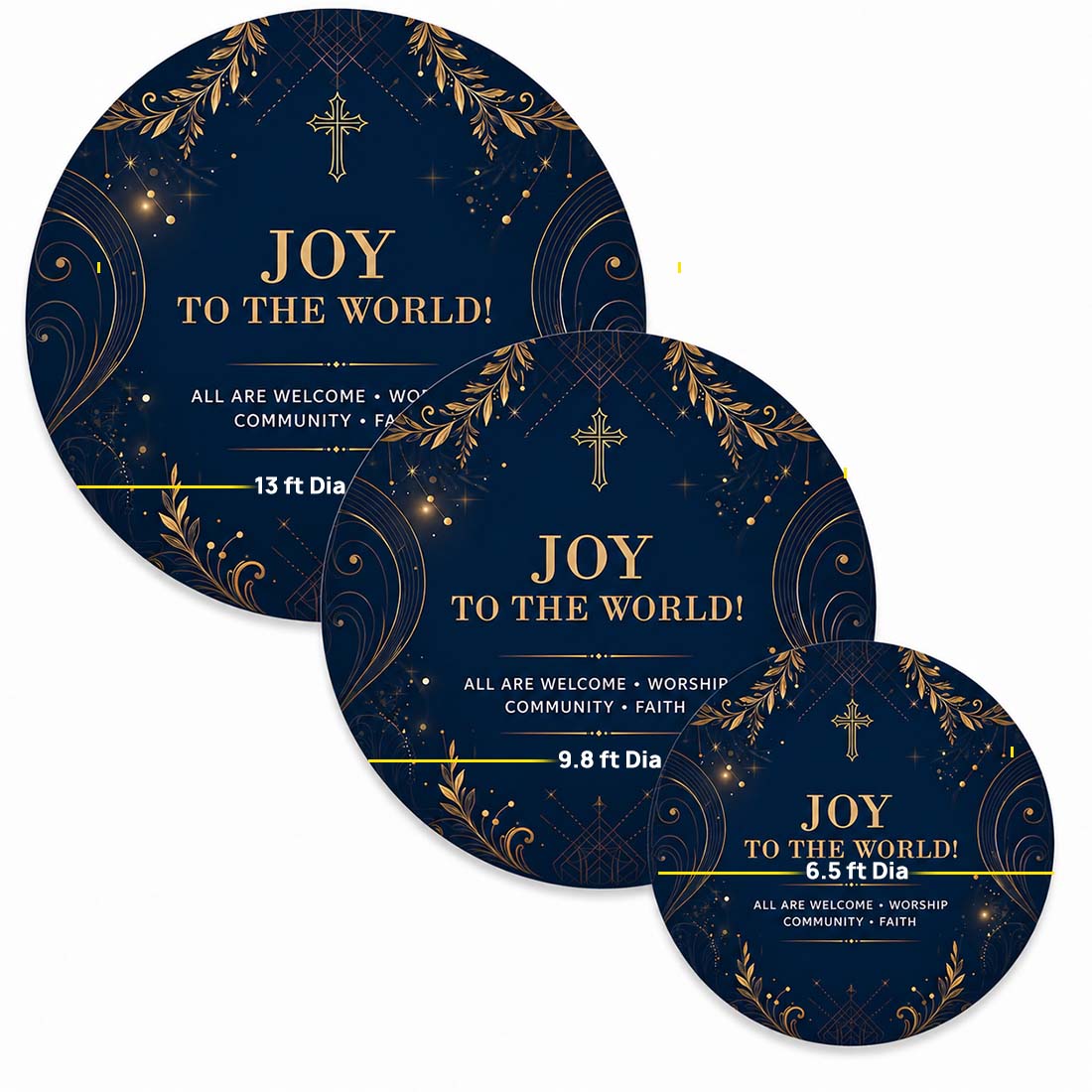 Church Vertical Disc Banner