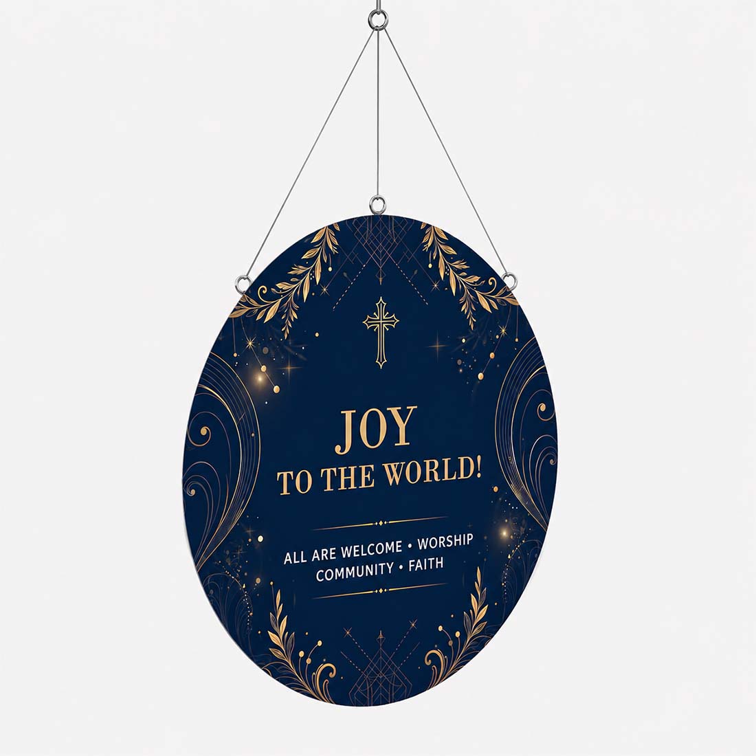 Church Vertical Disc Banner