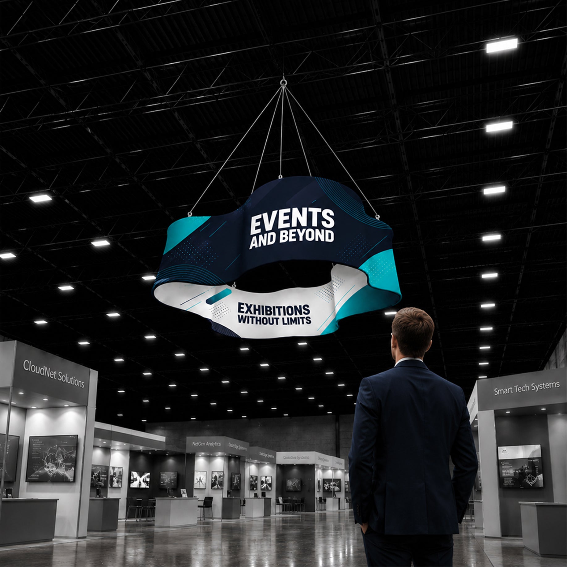 Cloud Shaped Hanging Banner