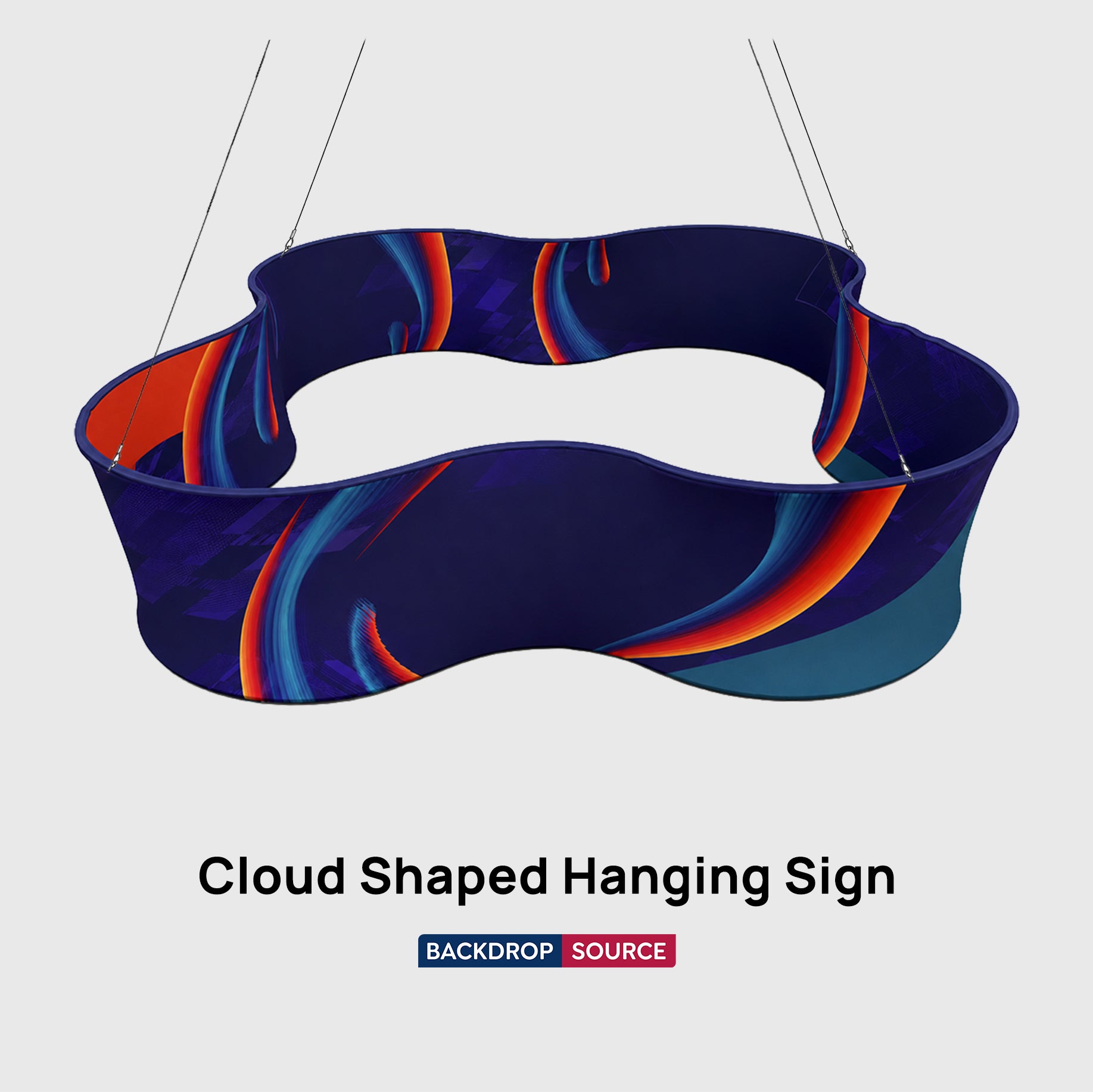Cloud Shaped Hanging Banner