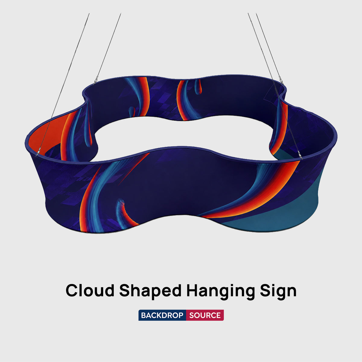 Cloud Shaped Hanging Banner