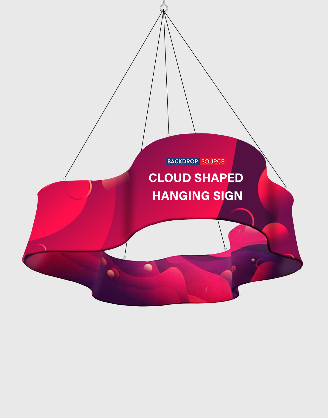 Banner sospeso Sky Tube Ellipse - a faccia in giù