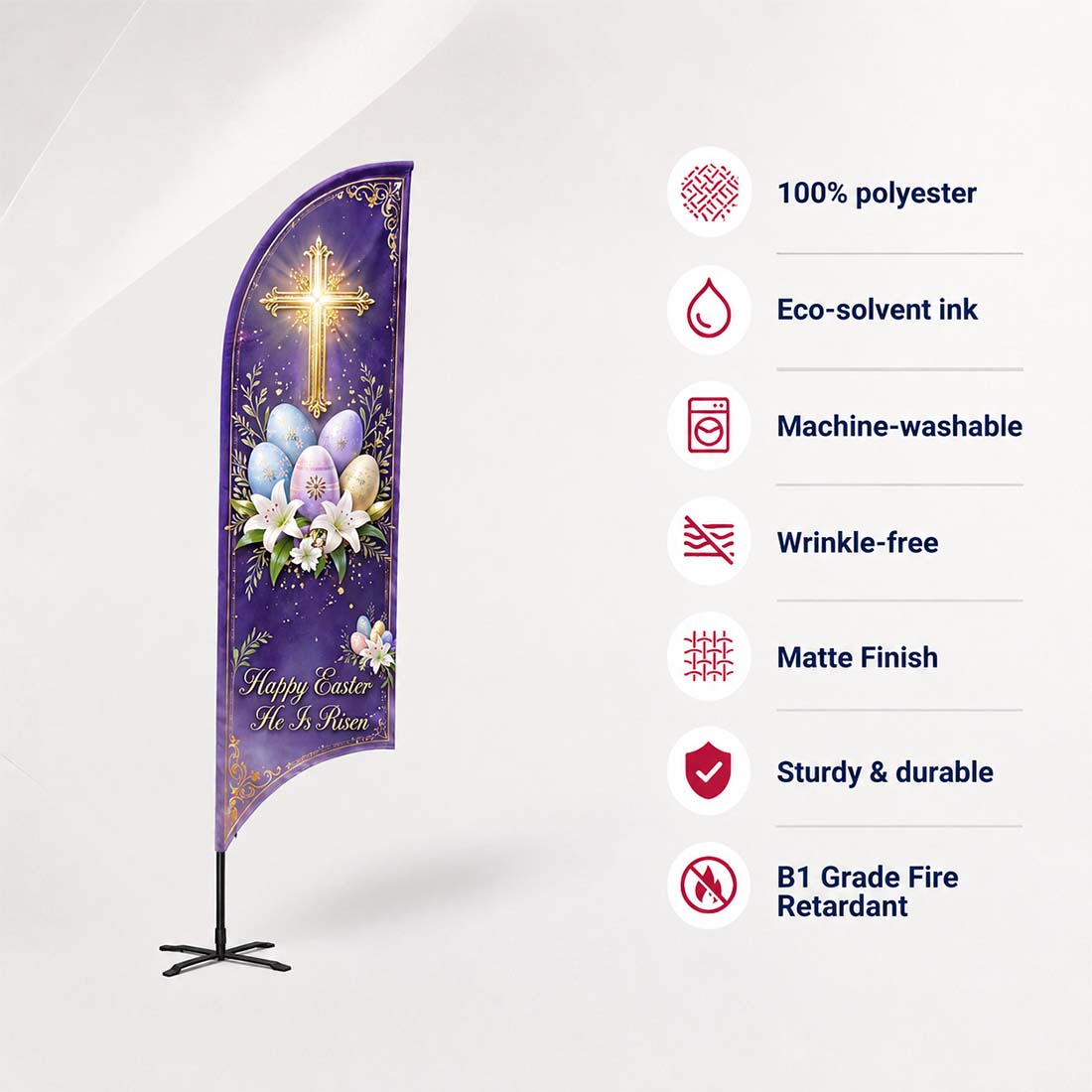 Church Concave Feather Flag