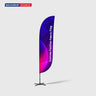 Convex Feather Fabric Flag
