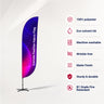 Convex Feather Fabric Flag