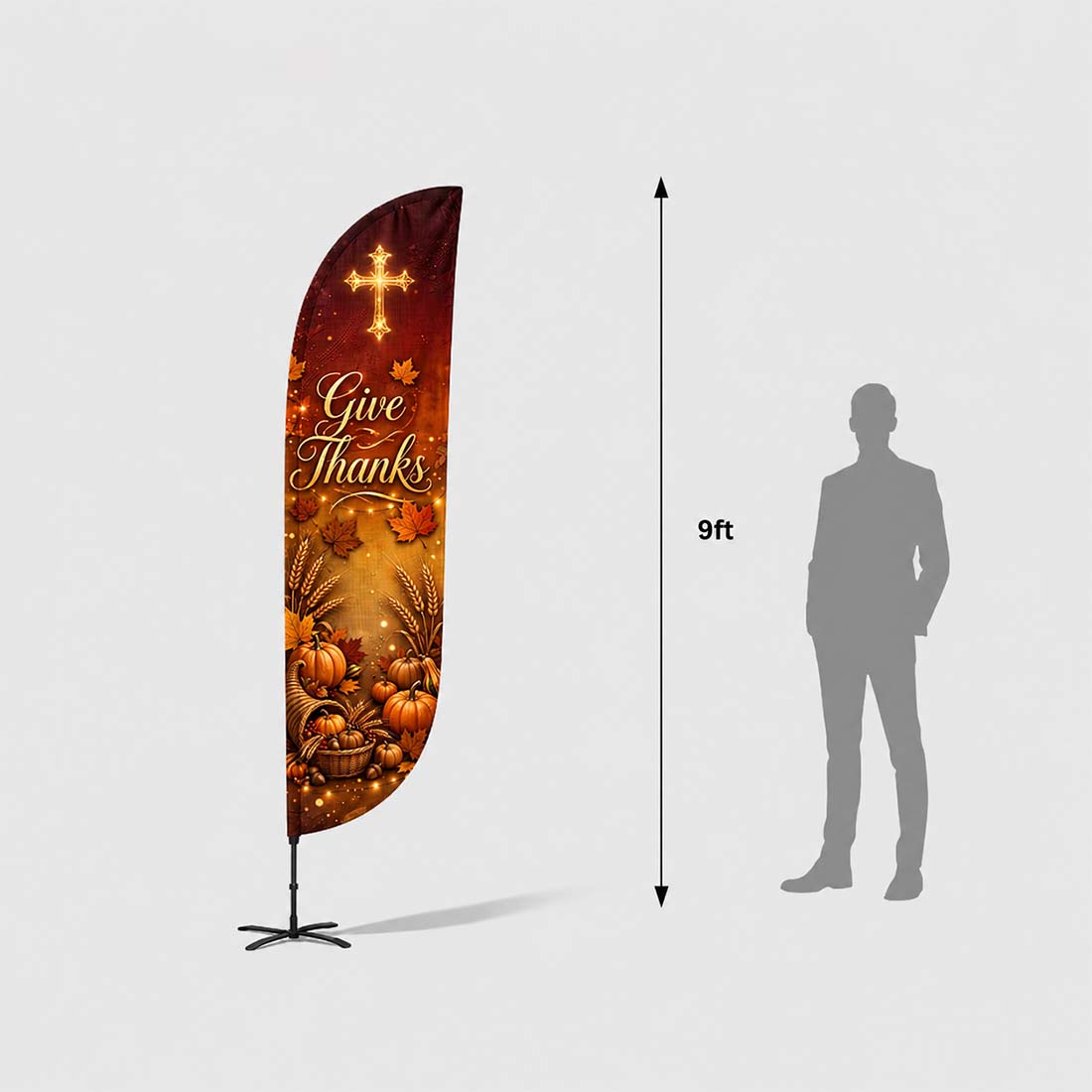 Church Convex Feather Flag