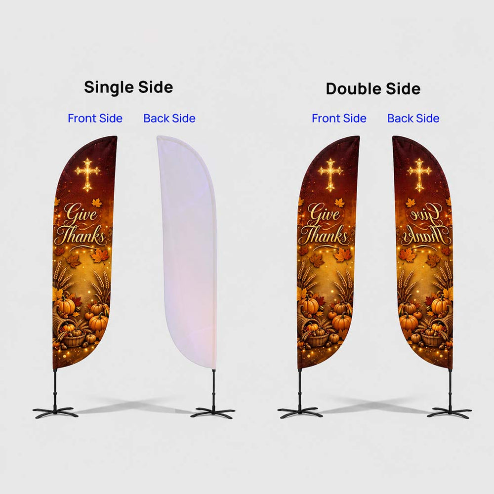 Church Convex Feather Flag