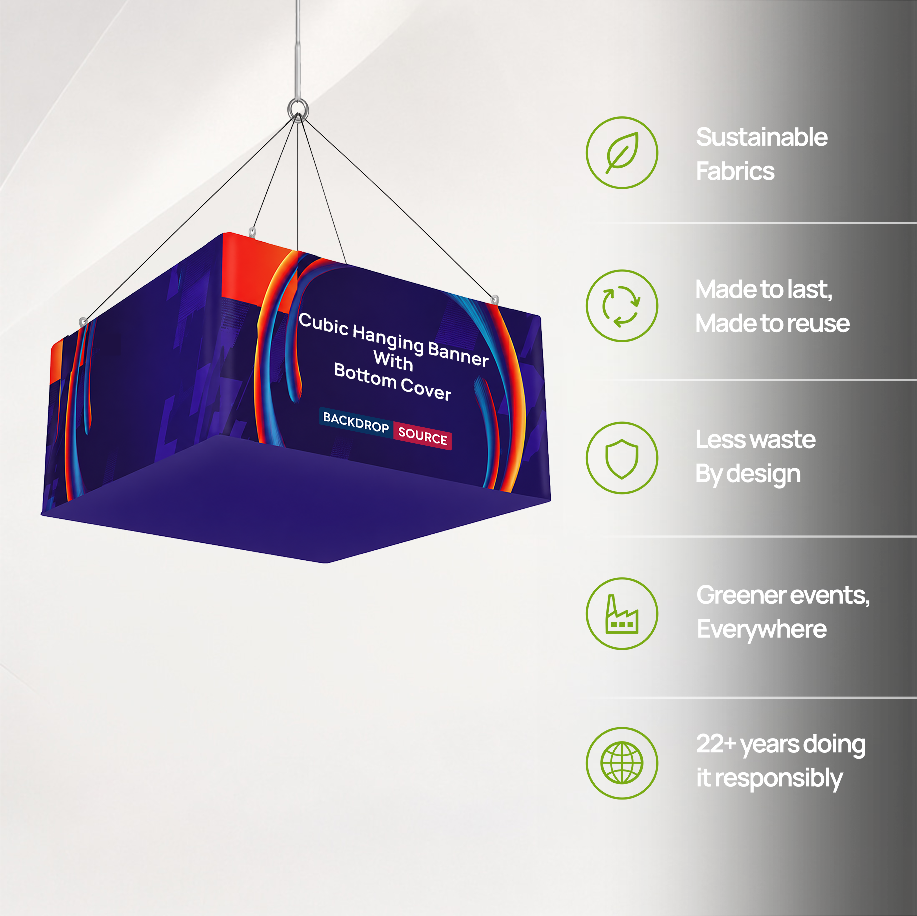 Sky Tube Cubic Hanging Banner