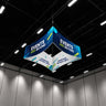 Curved Square Quad Hanging Banner