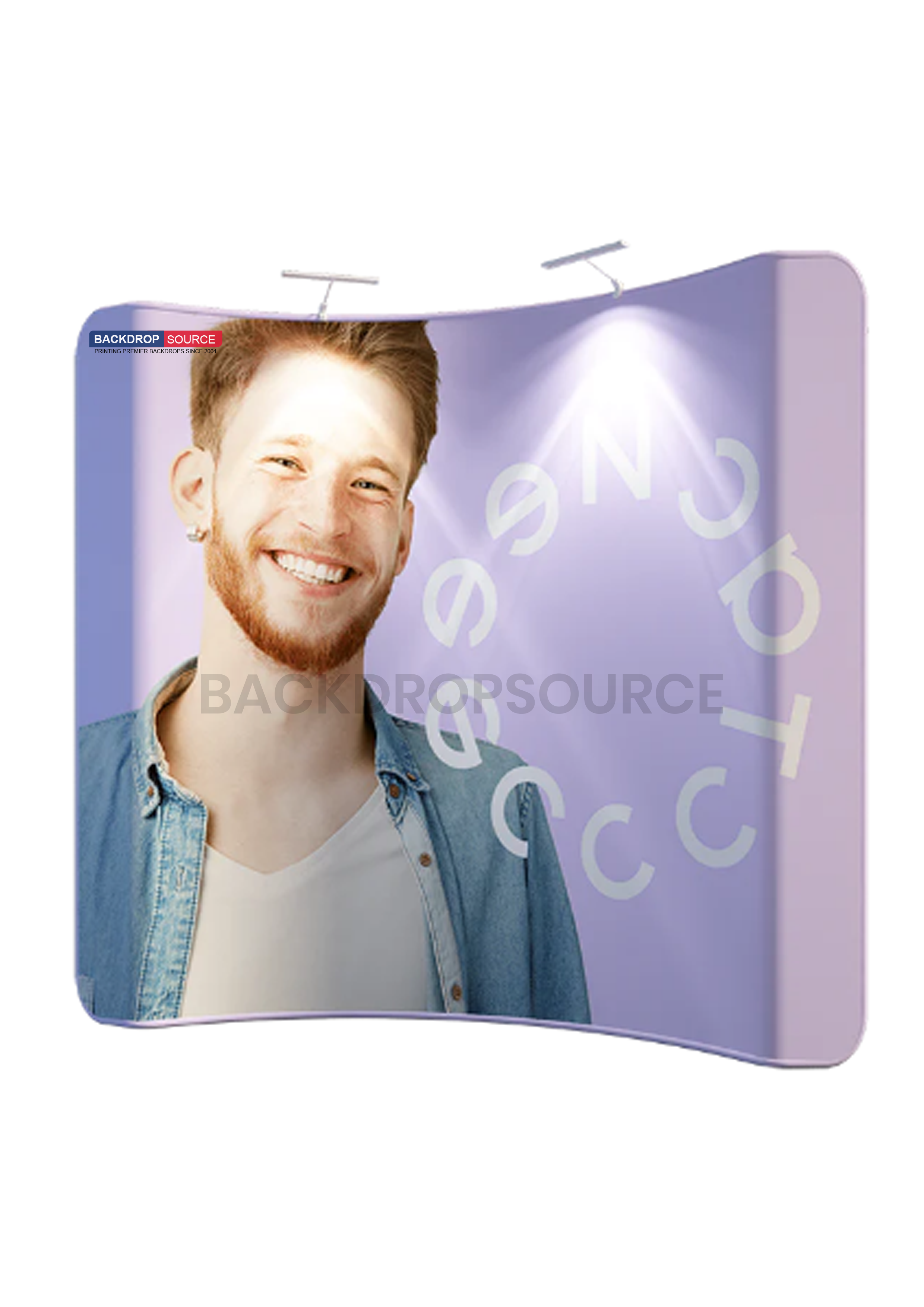 Curved Tension Fabric Media Wall Display