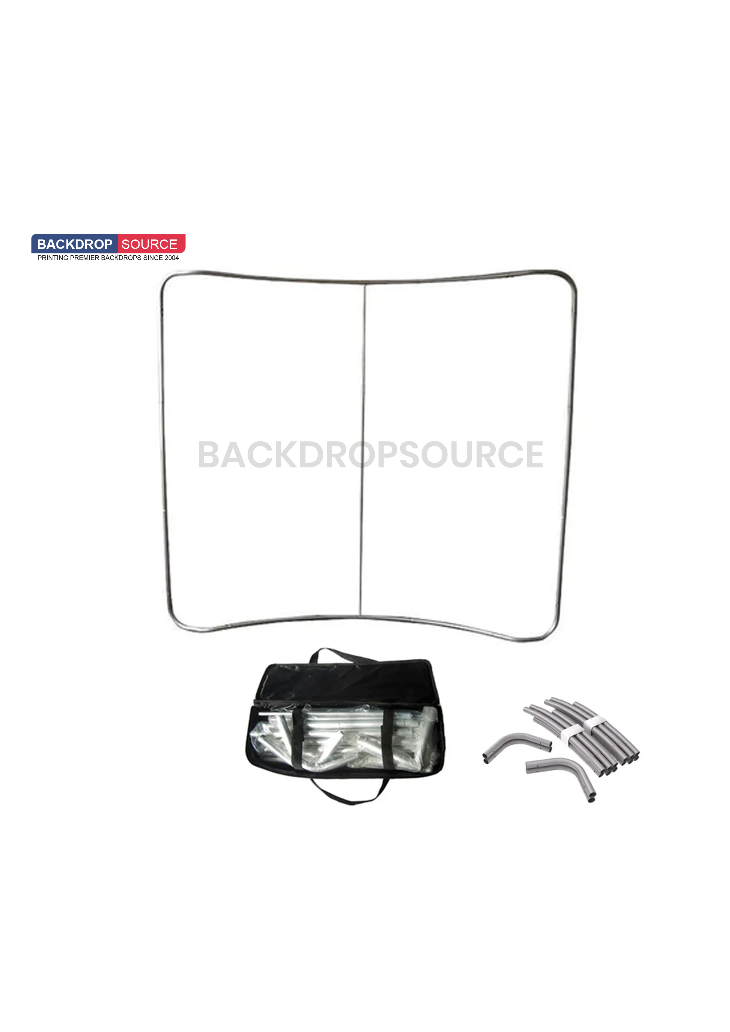 Curved Tension Fabric Media Wall Display