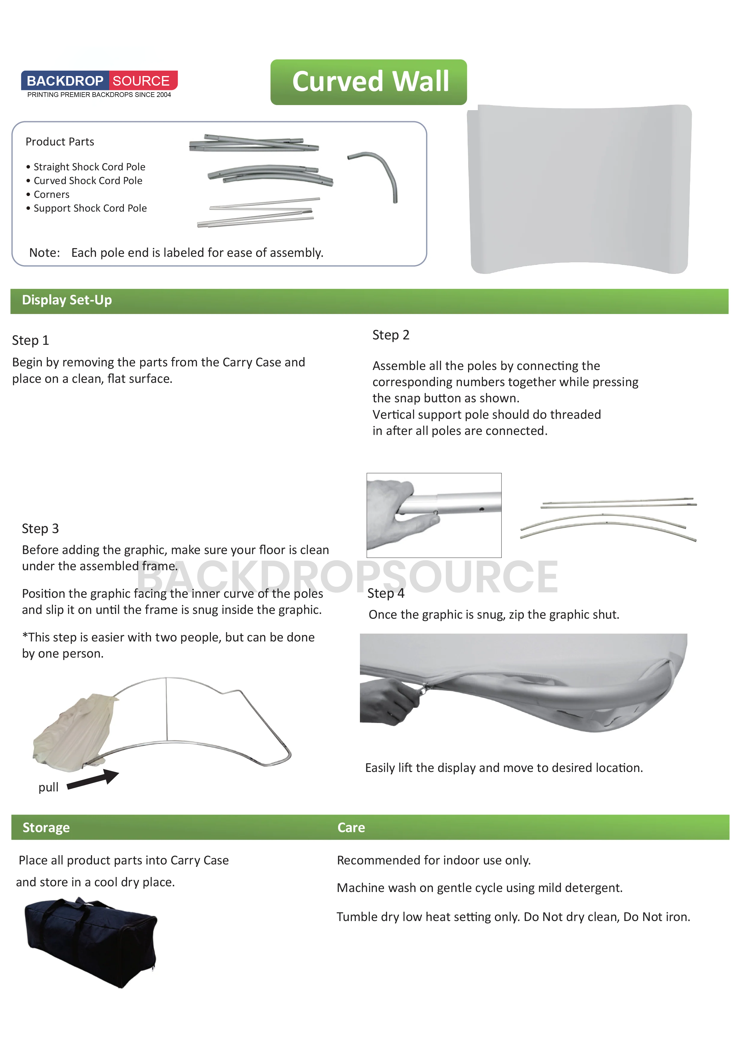 Curved Tension Fabric Media Wall Display