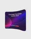 Curved Tension Fabric Media Wall Display