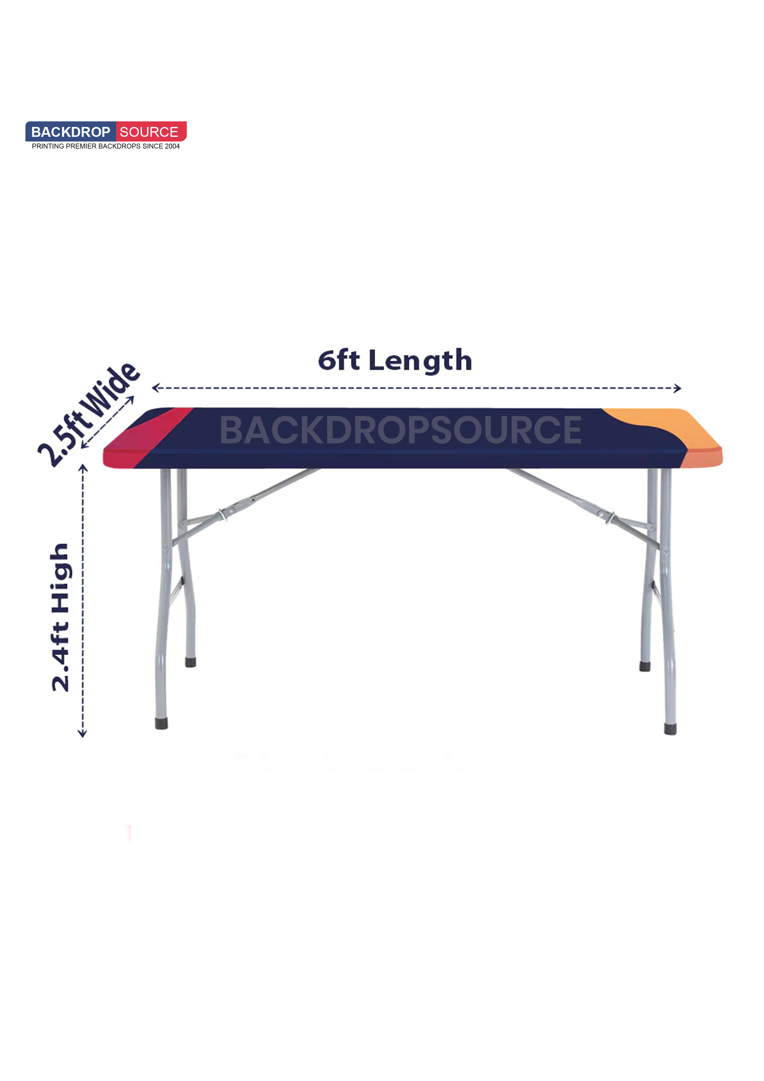 Custom Fitted Table Skirts without Top