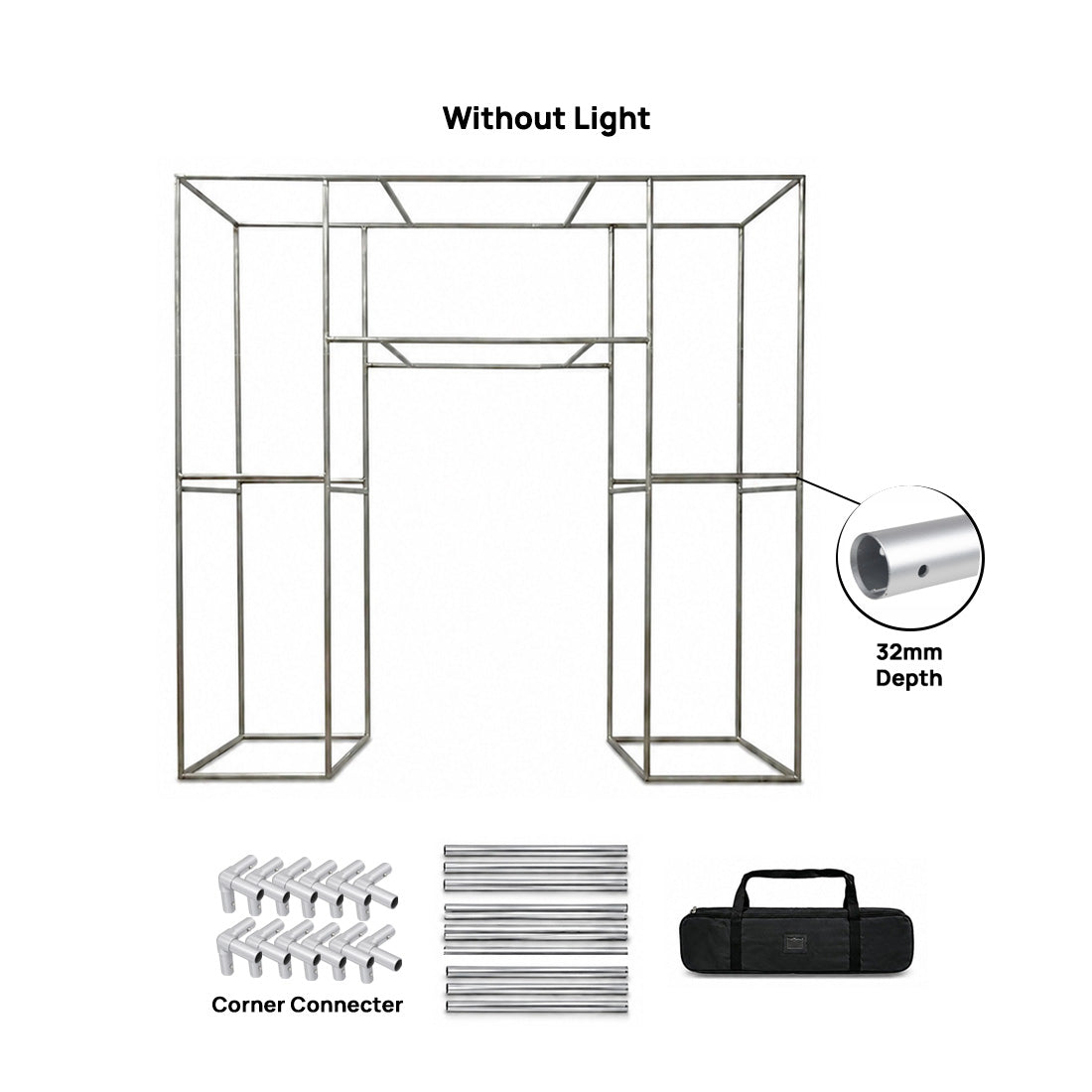 Arco para eventos con estructura en N personalizado