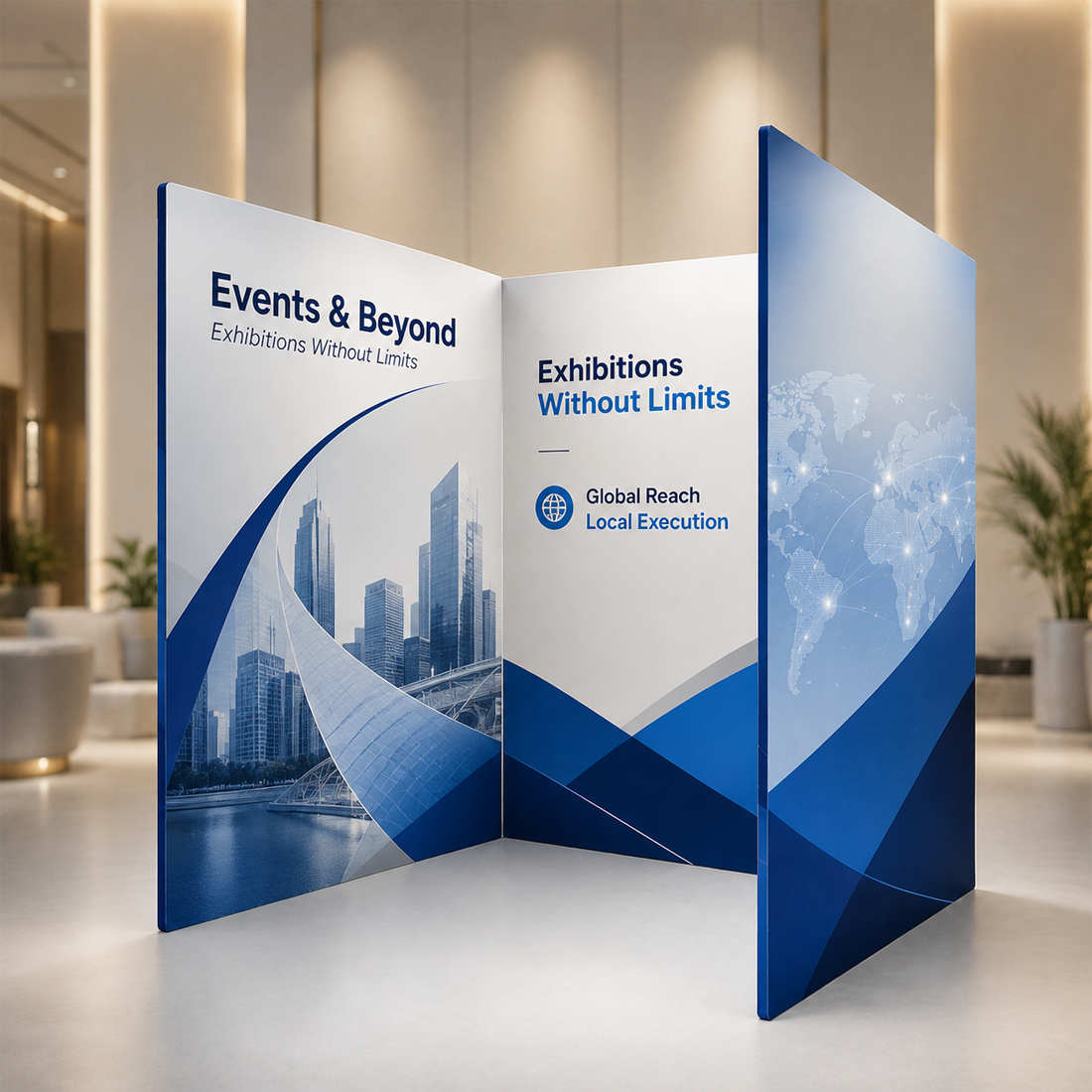 Custom Printed 3 Sided Photo Booth Enclosure