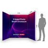 Custom Printed 3 Sided Photo Booth Enclosure