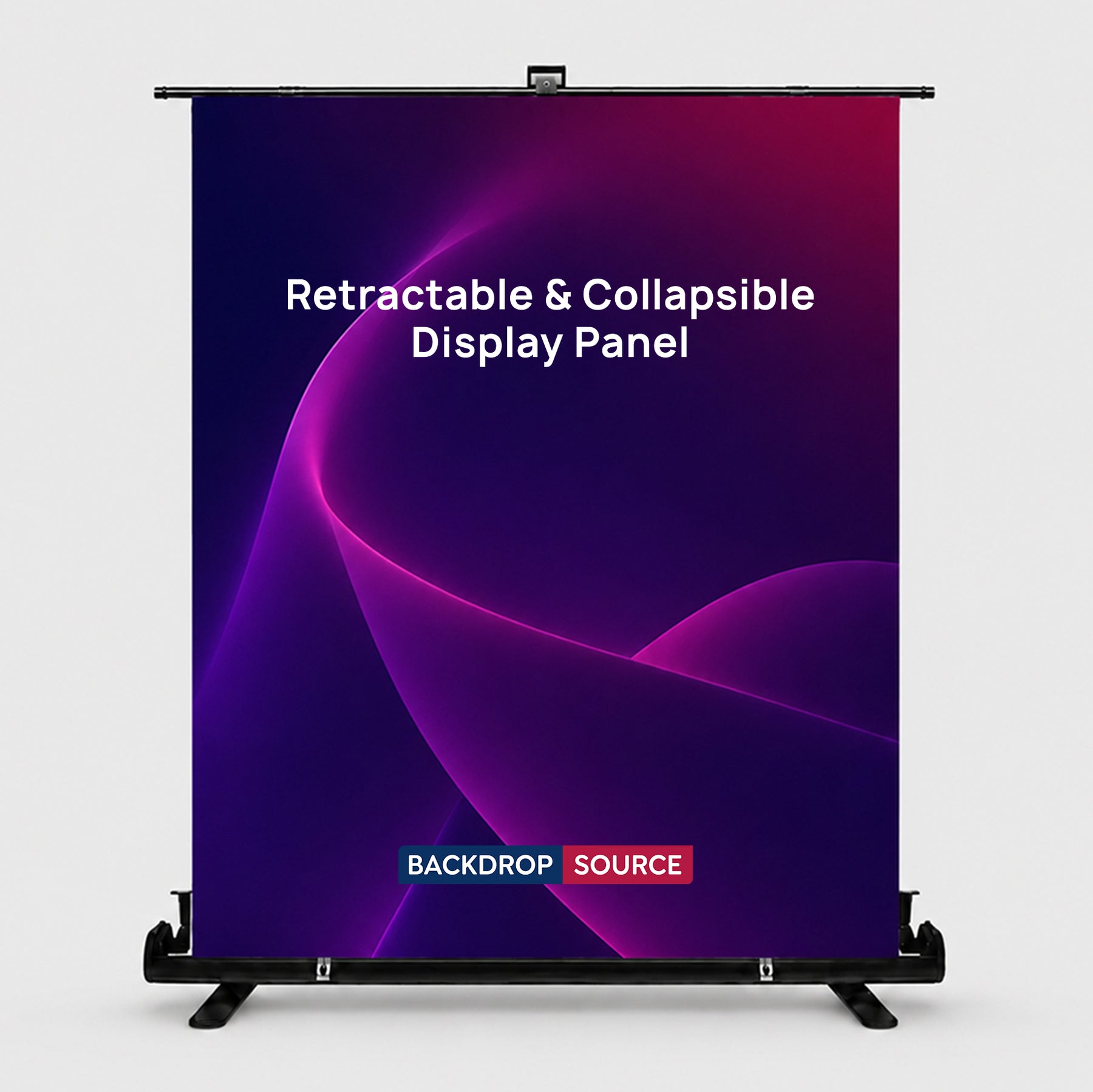 Panel retráctil y plegable con impresión personalizada