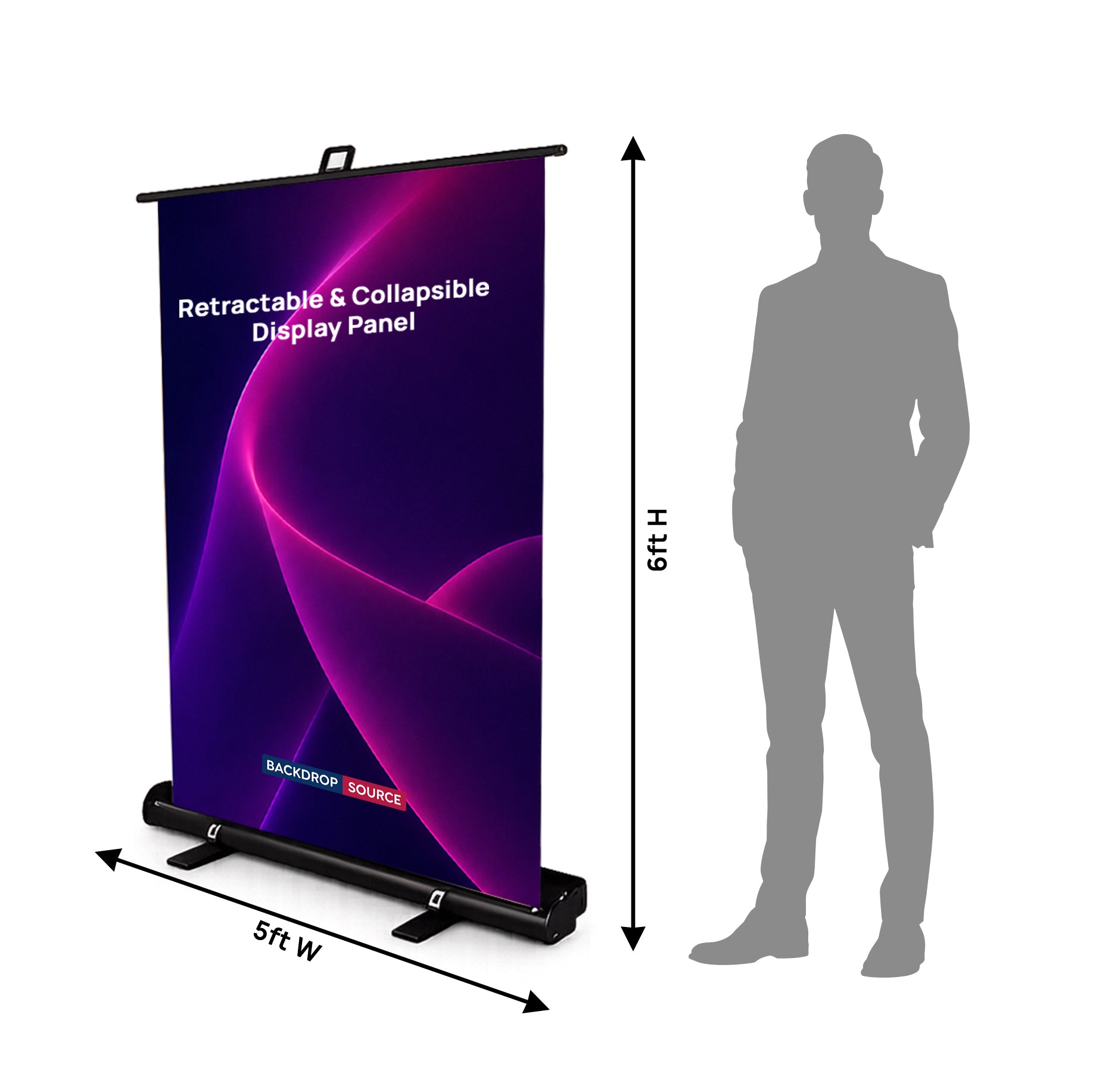 Custom Printed Fabric Retractable & Collapsible Display Panel