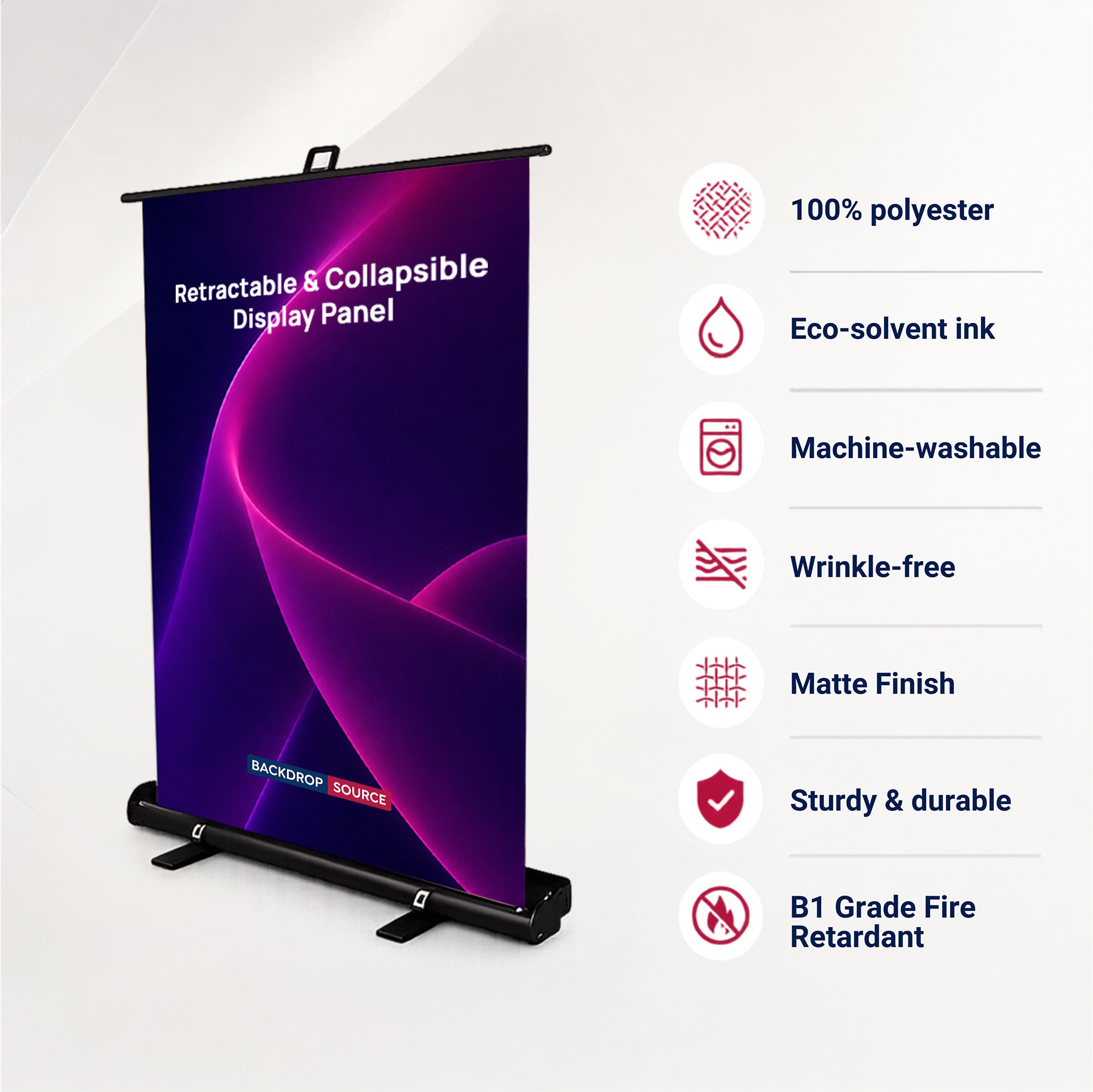 Custom Printed Fabric Retractable & Collapsible Display Panel