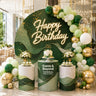 Customized Round Backdrop Kits with Counter for Birthday Parties & Events