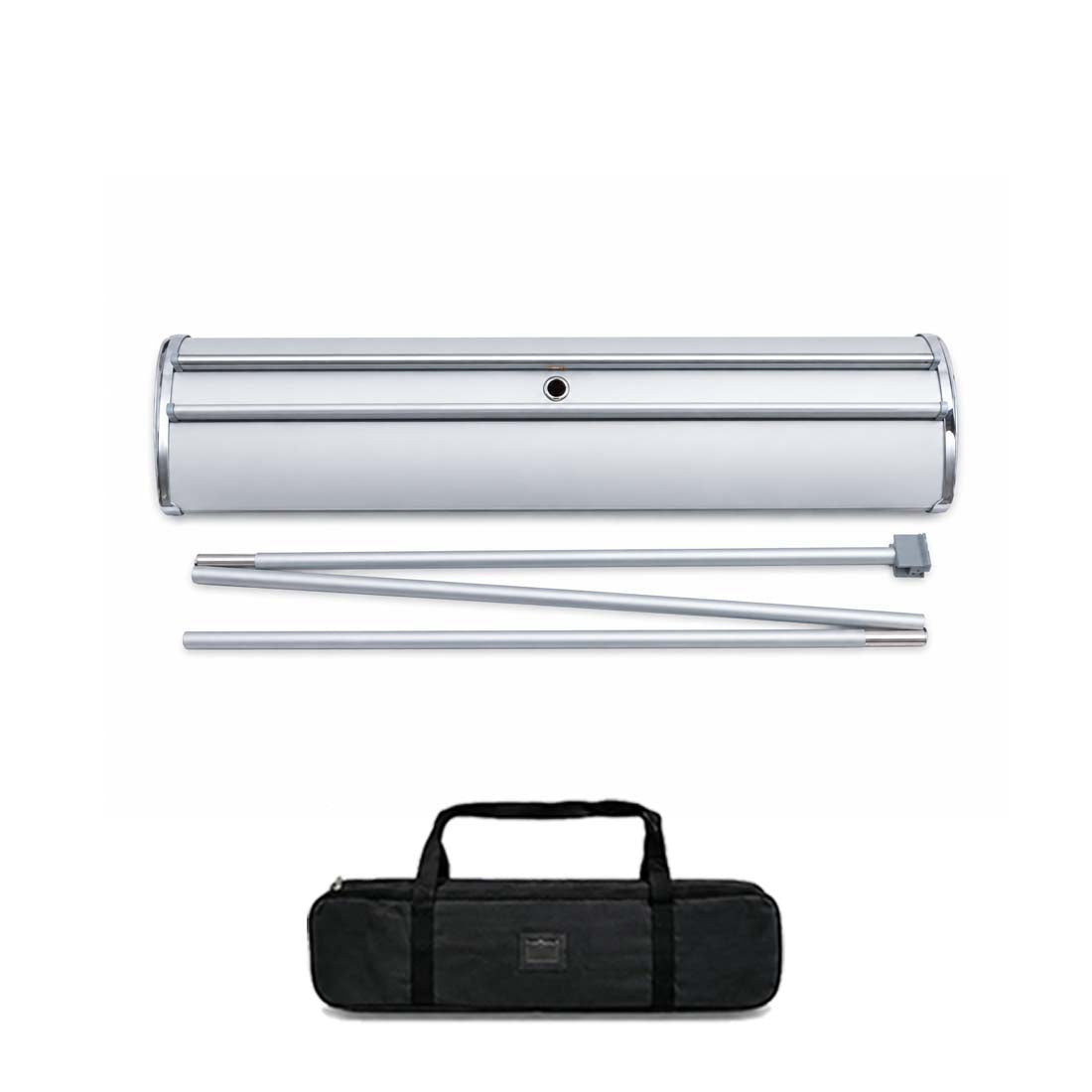 Double-sided wide base Fabric Roll Up Banner