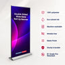 Double-sided wide base Fabric Roll Up Banner