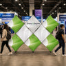 Double X Fabric GeoMetrix Pop Up Grid Display