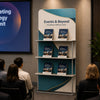 EZ Display Banner Stand with Shelves