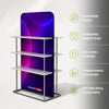 EZ Display Banner Stand with Shelves