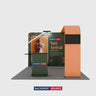 Economy L Arch TV Display Exhibition Kit for 10ft Wide Booths