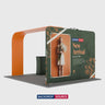 Economy L Arch TV Display Exhibition Kit for 10ft Wide Booths