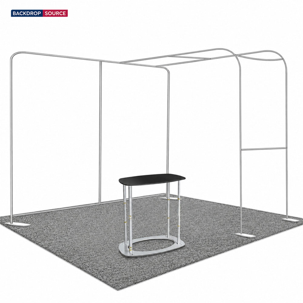 Economy L Arch TV Display Exhibition Kit for 10ft Wide Booths