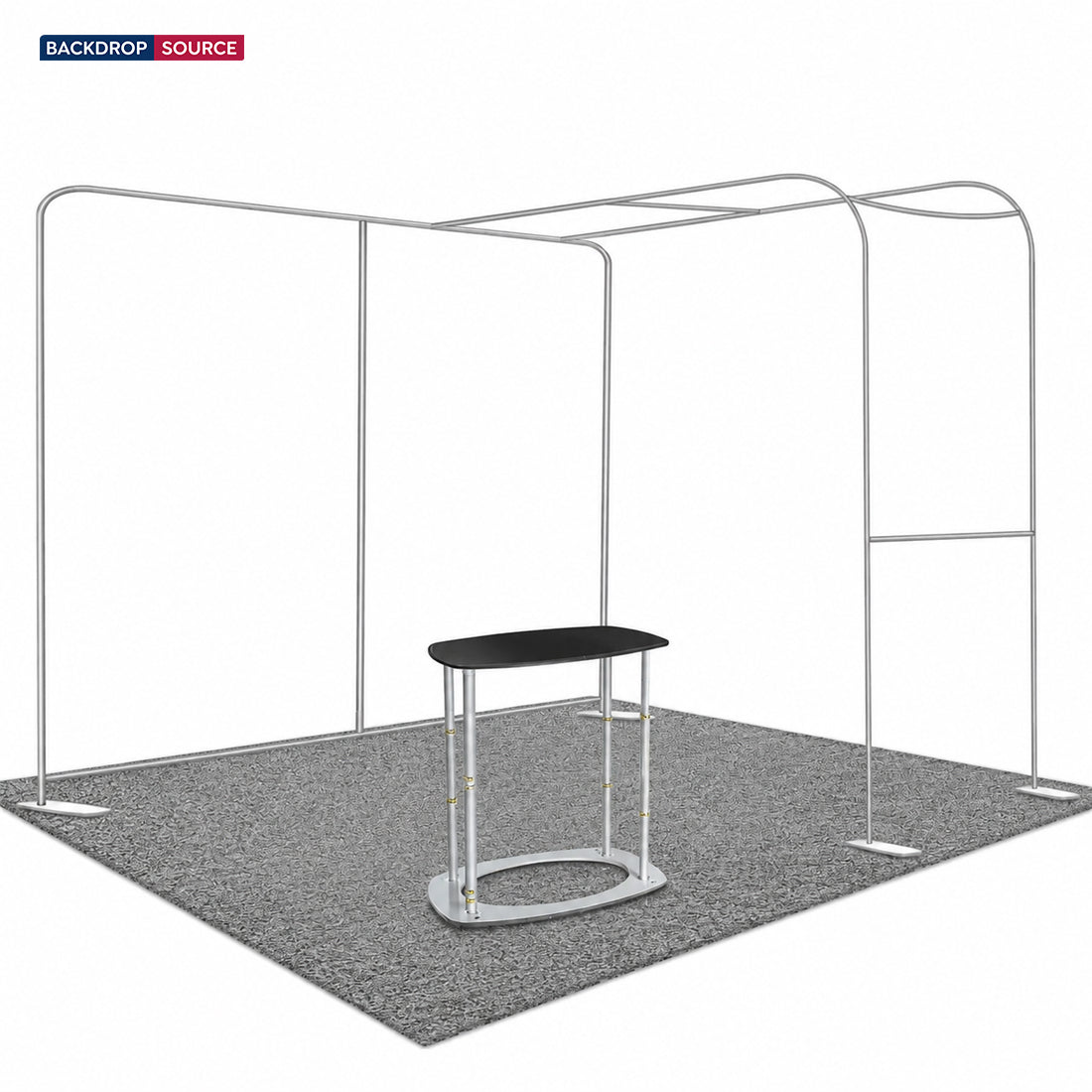 Economy L Arch TV Display Exhibition Kit for 10ft Wide Booths