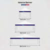 Fabric Canopy Tent Valance Banner