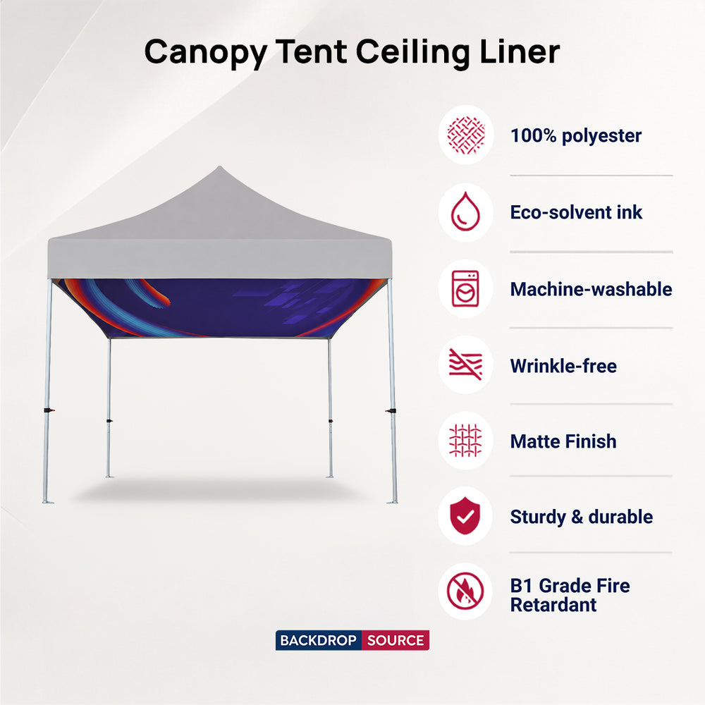 Fabric Ceiling Liner for Canopy Tents