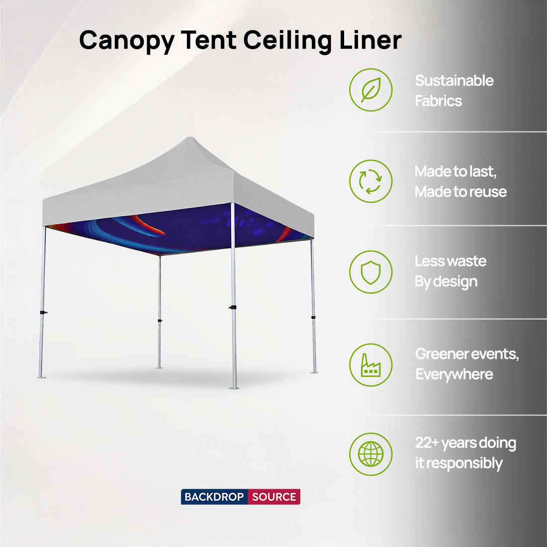 Fabric Ceiling Liner for Canopy Tents