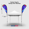 Fabric Feather Flag for Canopy Tents