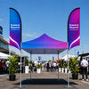 Fabric Feather Flag for Canopy Tents