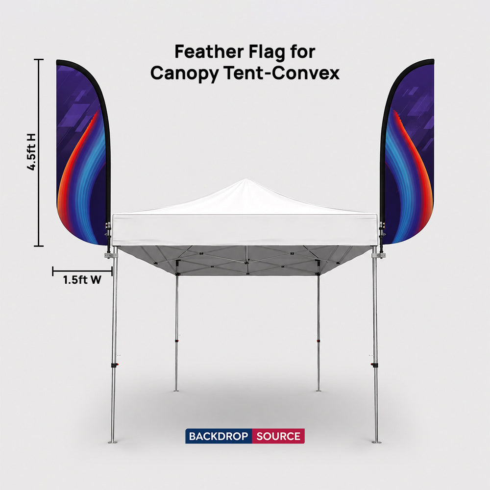 Fabric Feather Flag for Canopy Tents