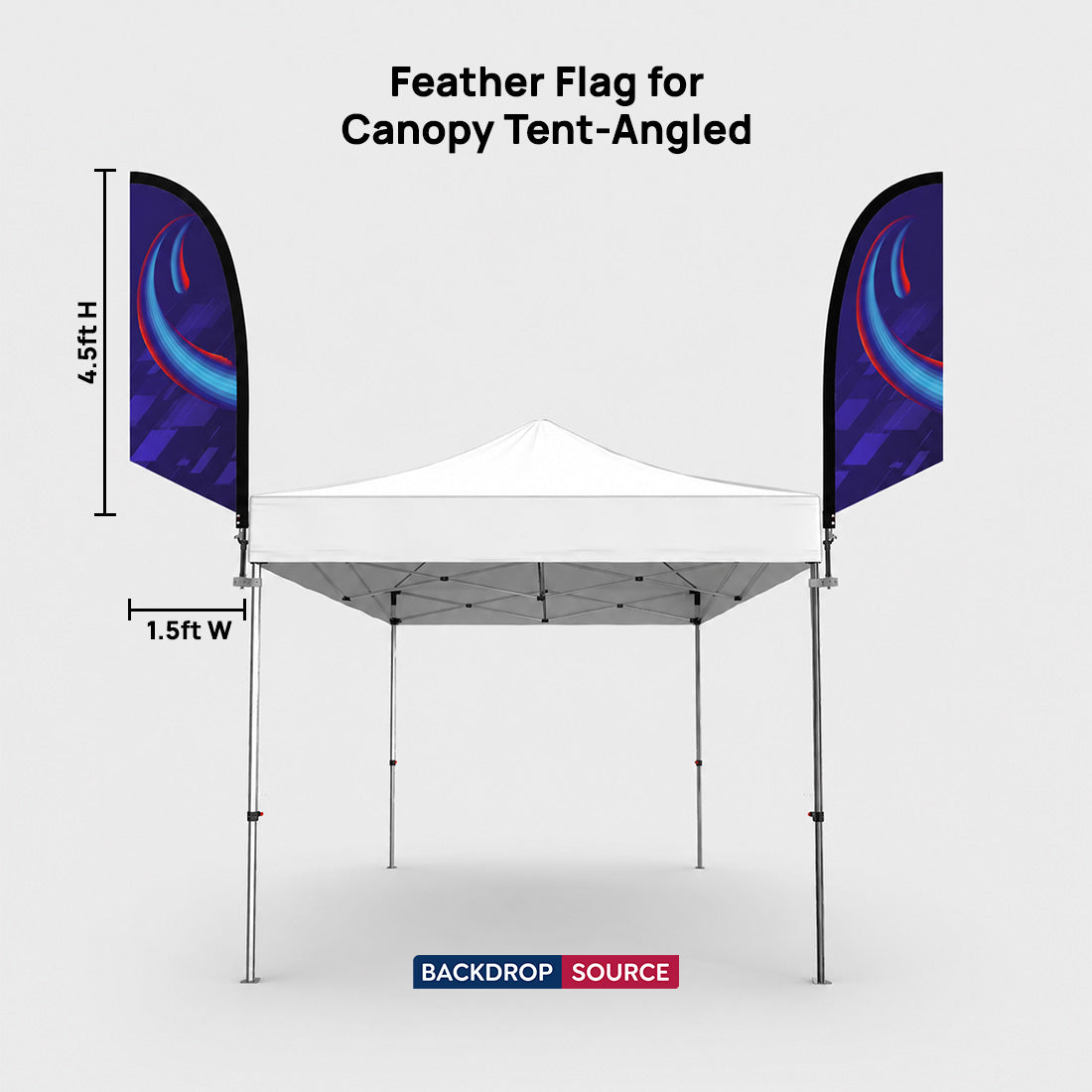 Fabric Feather Flag for Canopy Tents