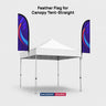 Fabric Feather Flag for Canopy Tents