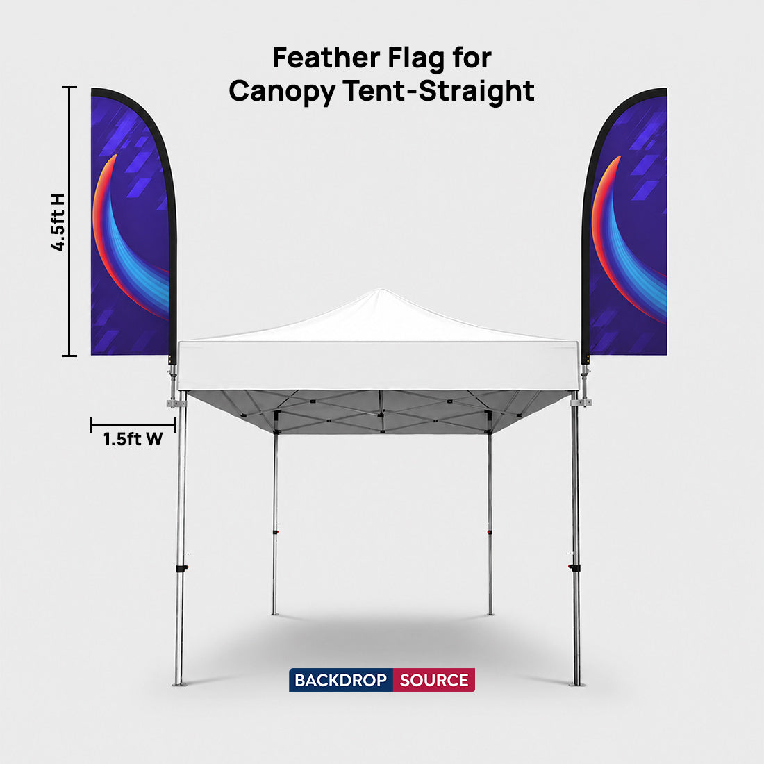 Fabric Feather Flag for Canopy Tents