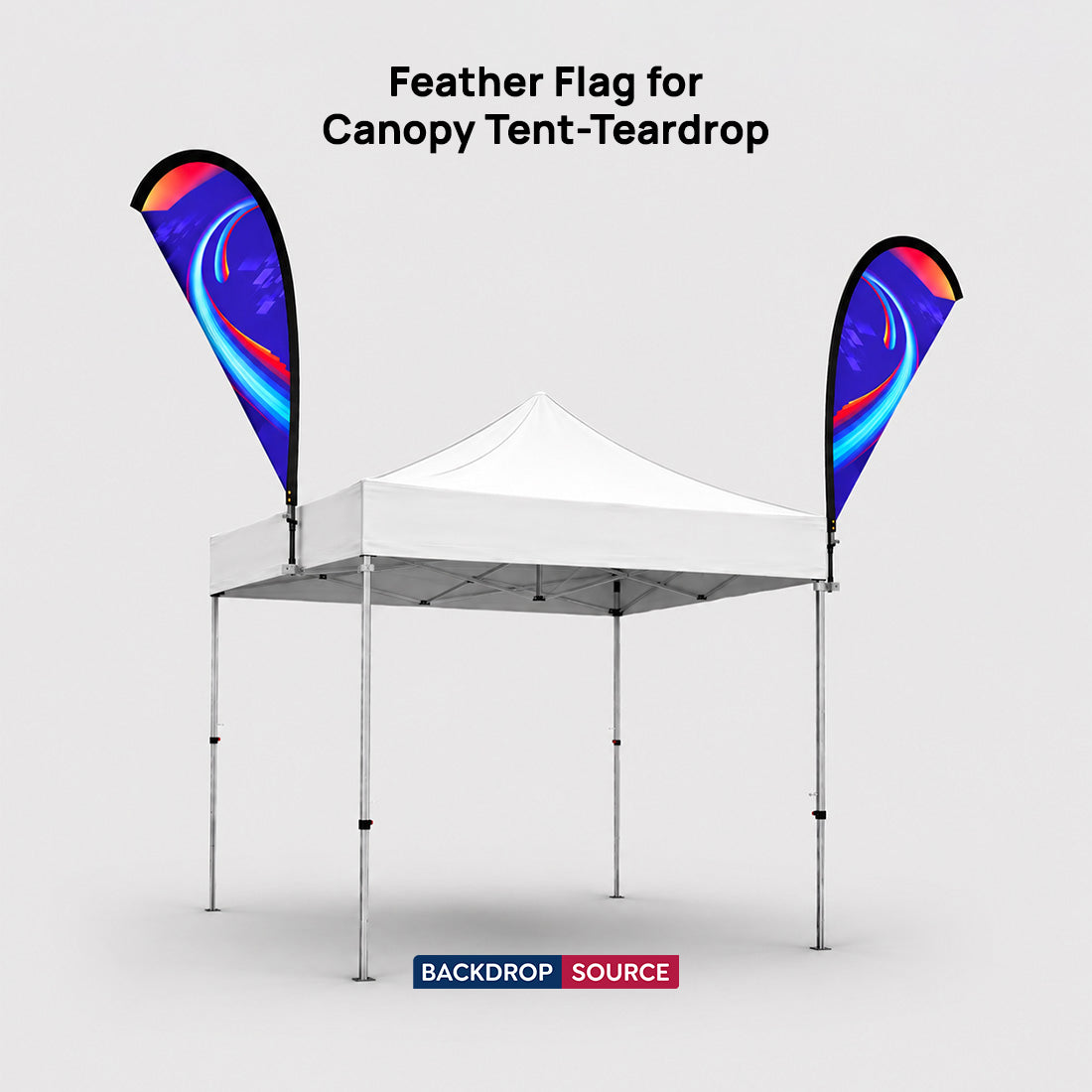 Fabric Feather Flag for Canopy Tents