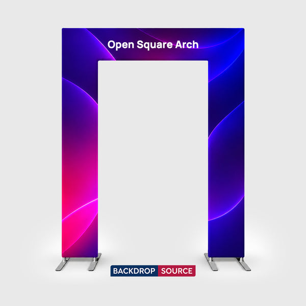 Arco cuadrado completamente abierto