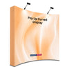 Fabric Popup Curved Backwall Kit with Clamping Lights