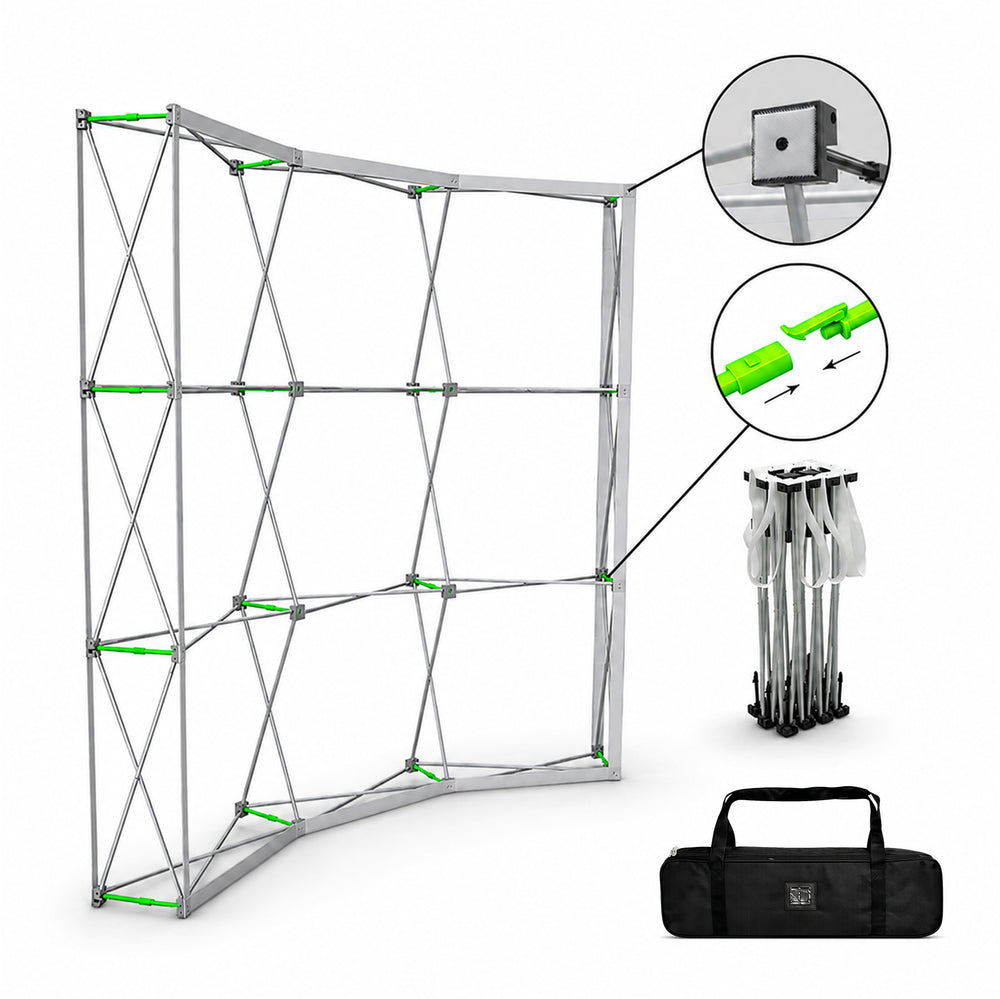 Kit de pared trasera curva emergente con luces de sujeción