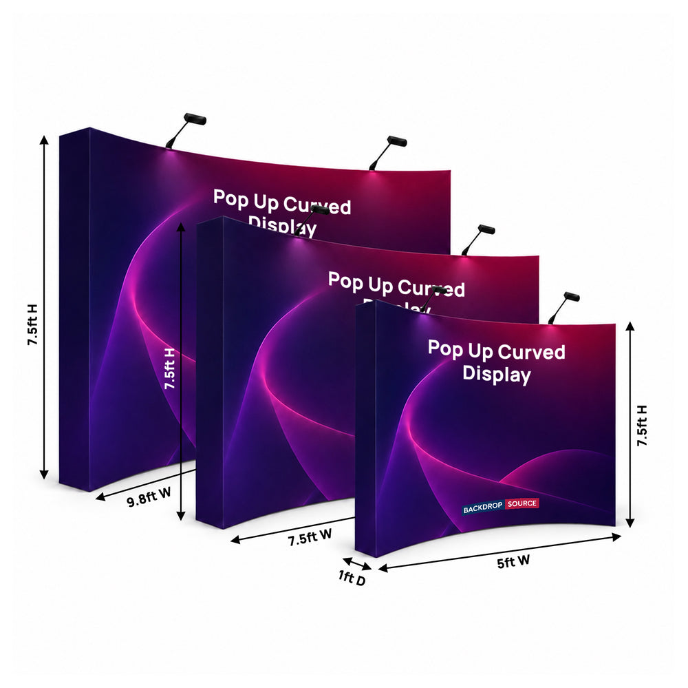 Kit de pared trasera curva emergente con luces de sujeción
