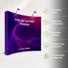 Fabric Popup Curved Backwall Kit with Clamping Lights
