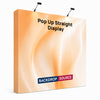 Fabric Popup Straight Backwall Kit with Clamping Lights